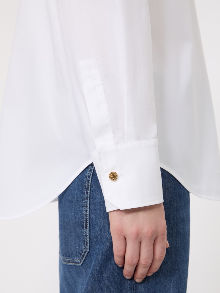 Cotton Oxford shirt - WHITE - 5