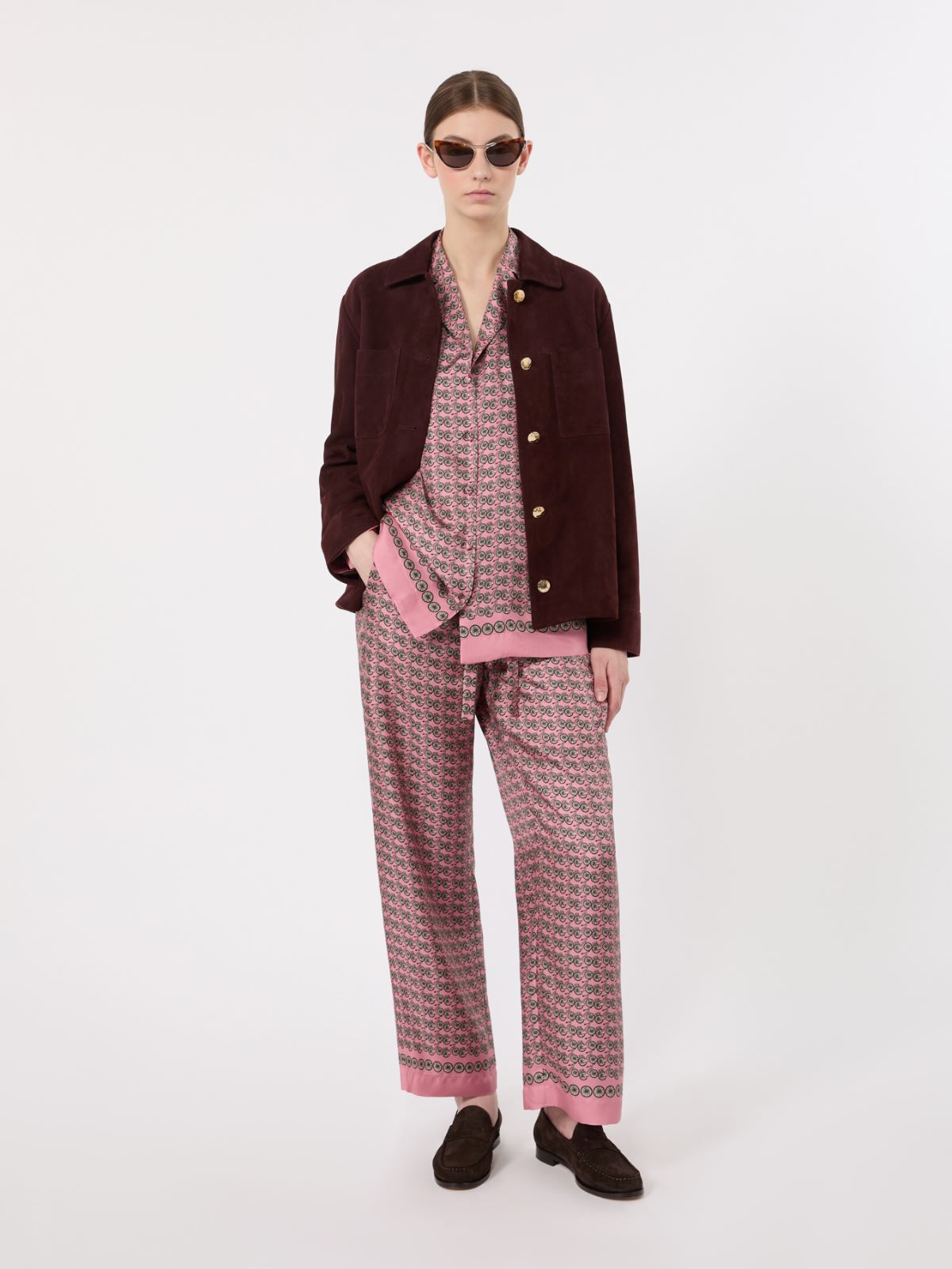 Printed silk shirt + PINK - Max Mara
