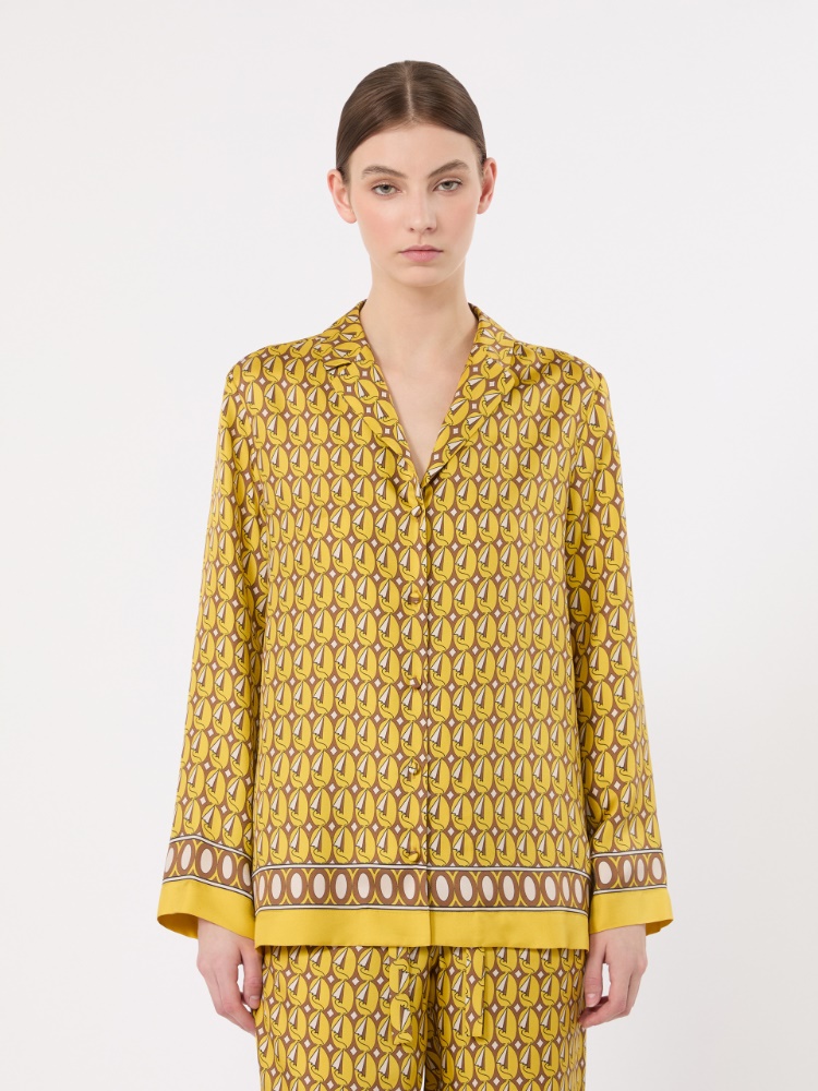 Camicia in seta stampata
