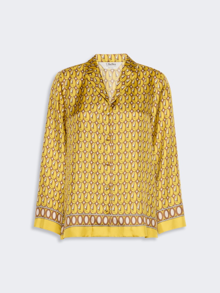 Camicia in seta stampata