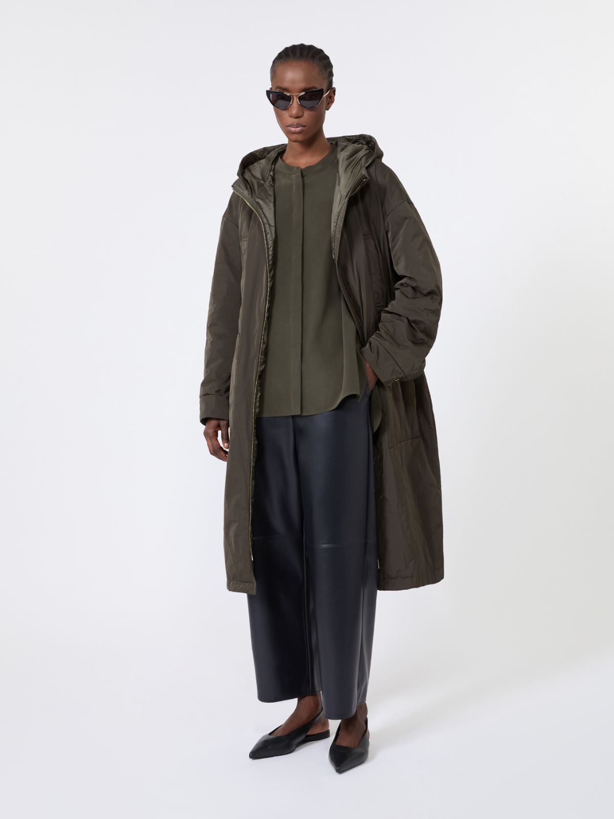 Chemise en crêpe de Chine de soie - KAKI