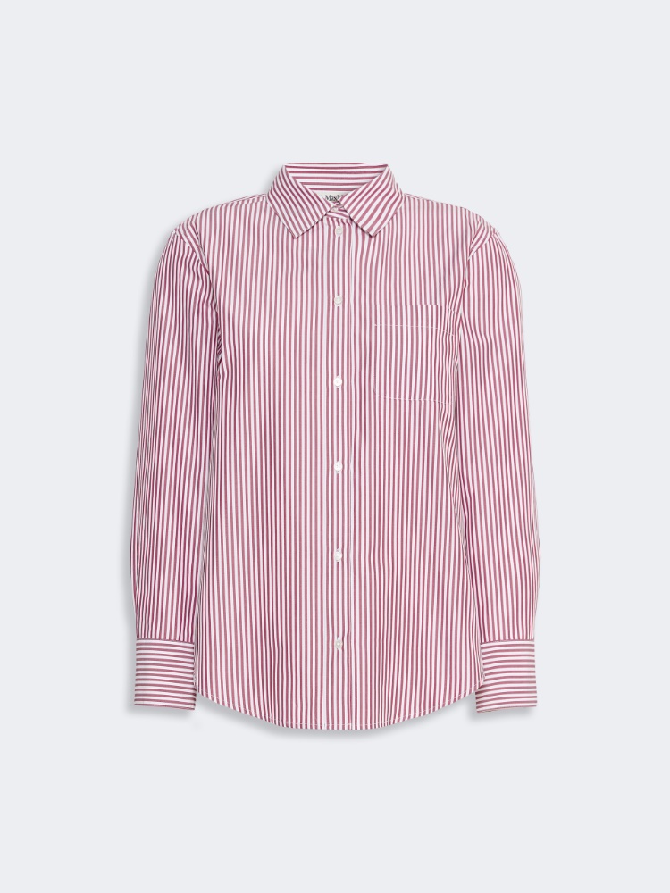 Classic cotton shirt - BORDEAUX