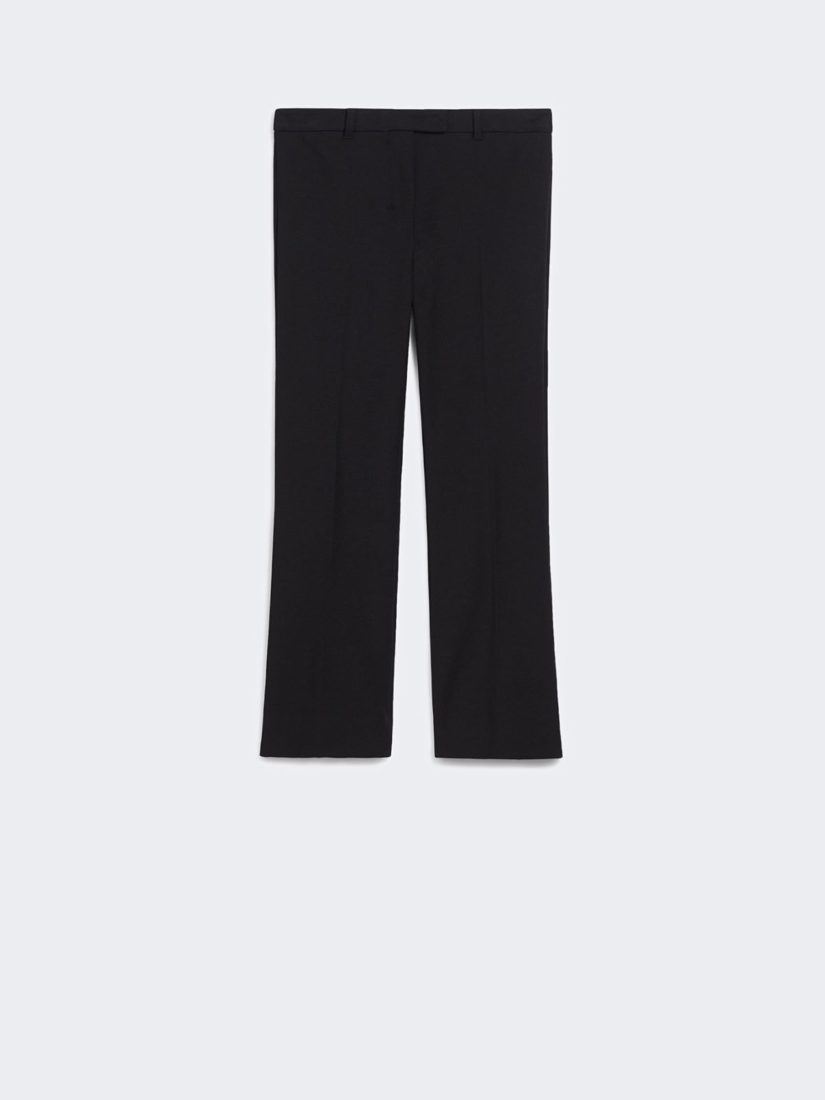 Stretch cotton-blend trousers - BLACK - 4