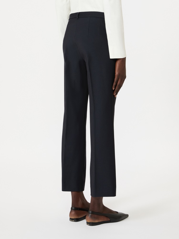 Stretch cotton-blend trousers - MIDNIGHTBLUE - 3
