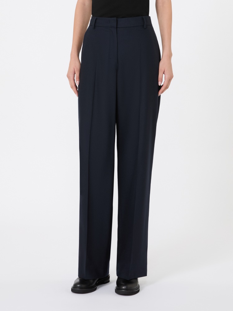 Regular-fit wool trousers - MIDNIGHTBLUE - Max Mara - 2