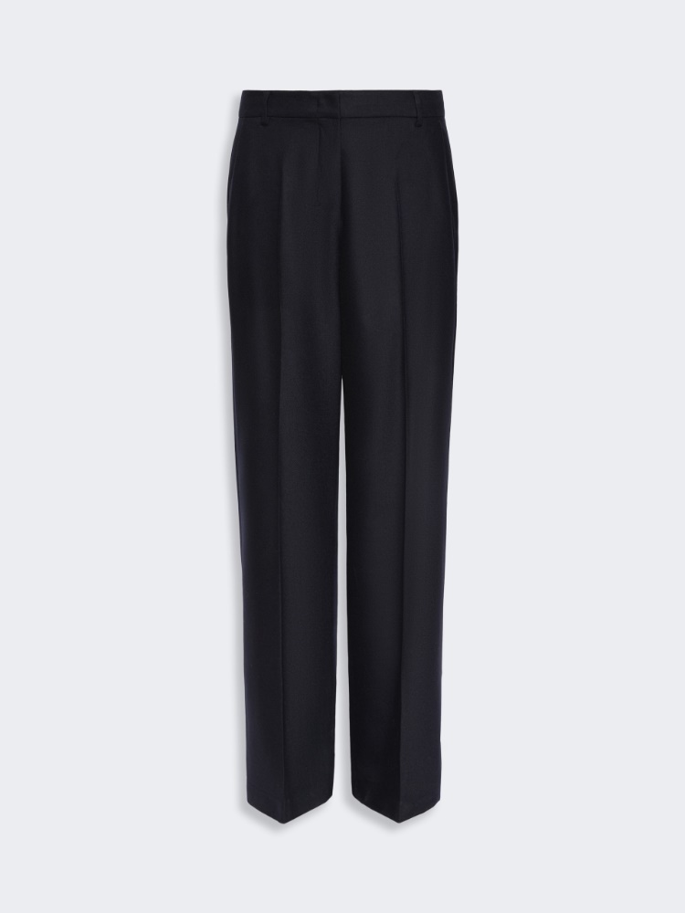 Regular-fit wool trousers - MIDNIGHTBLUE - Max Mara - 5