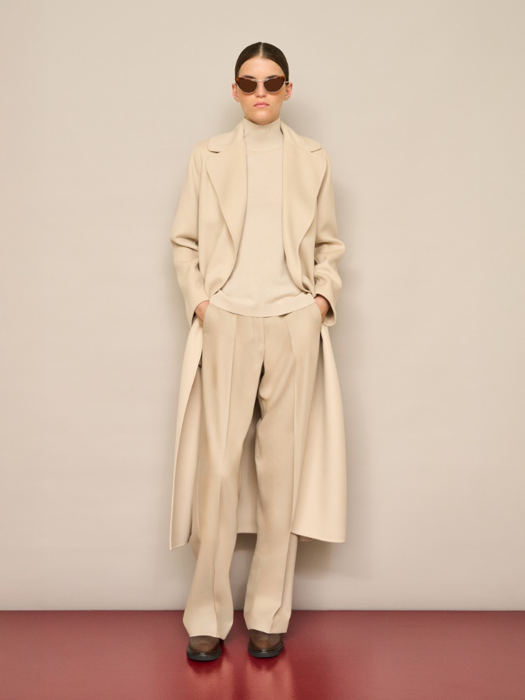 Regular-fit wool trousers + ALBINO - Max Mara