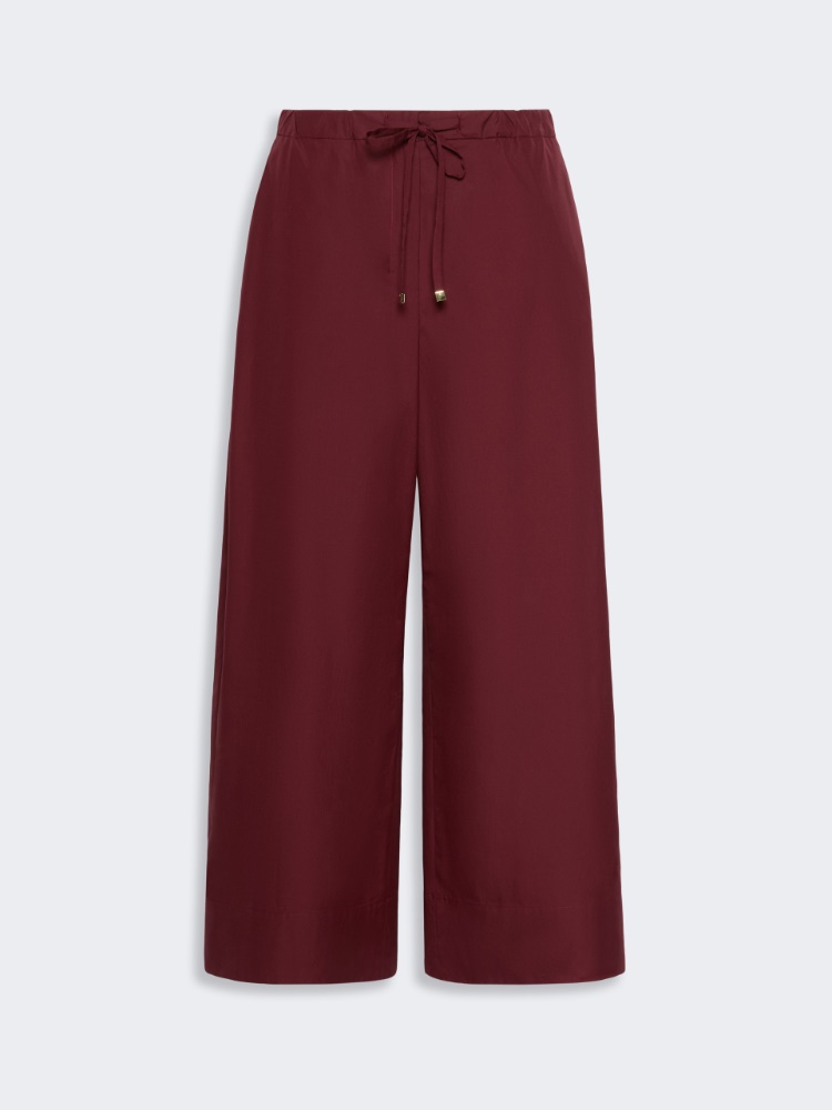 Cotton poplin jogging trousers - RUBY - 5