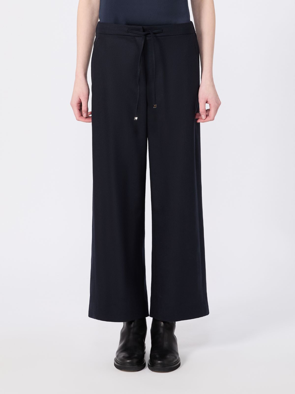 Stretch wool joggers - MIDNIGHTBLUE - Max Mara - 2