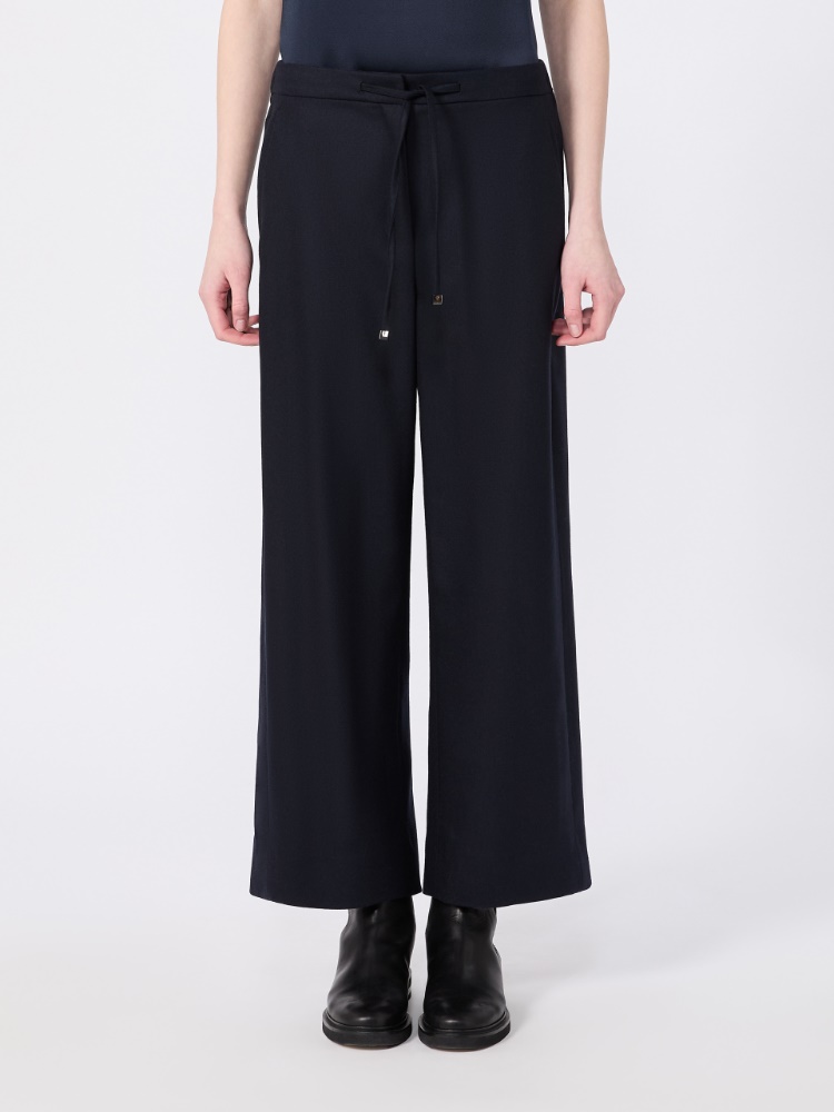Stretch wool joggers - MIDNIGHTBLUE - Max Mara - 2
