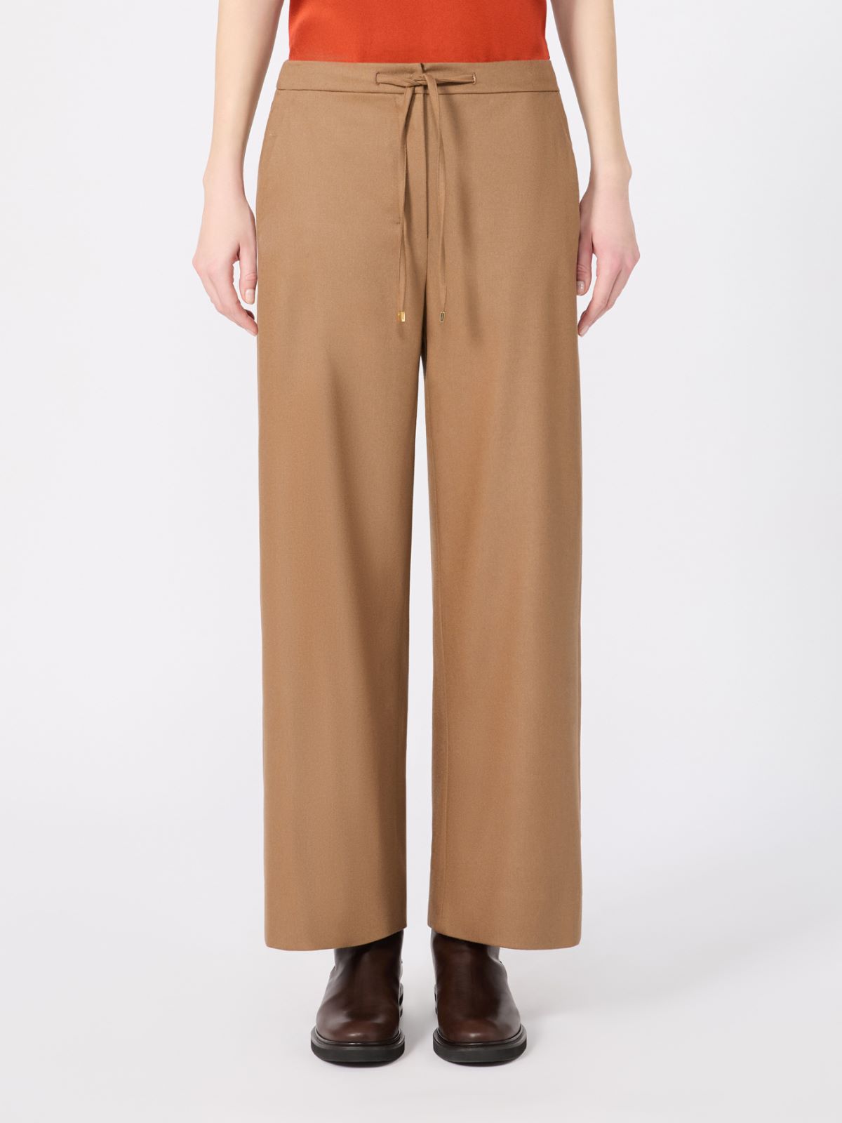 Stretch wool joggers - CAMEL - Max Mara - 2