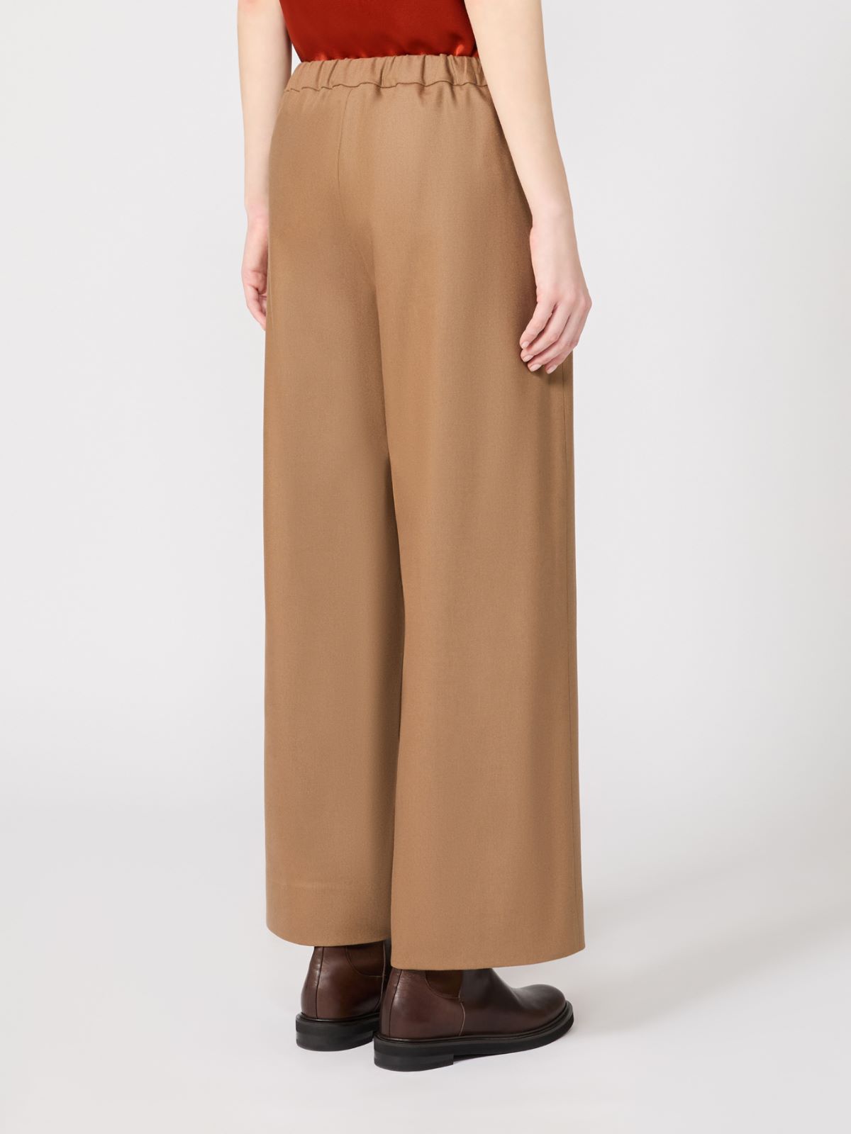 Stretch wool joggers - CAMEL - Max Mara - 3