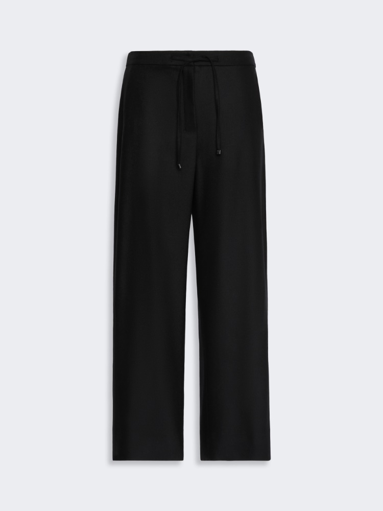 Stretch wool joggers - BLACK - Max Mara - 4