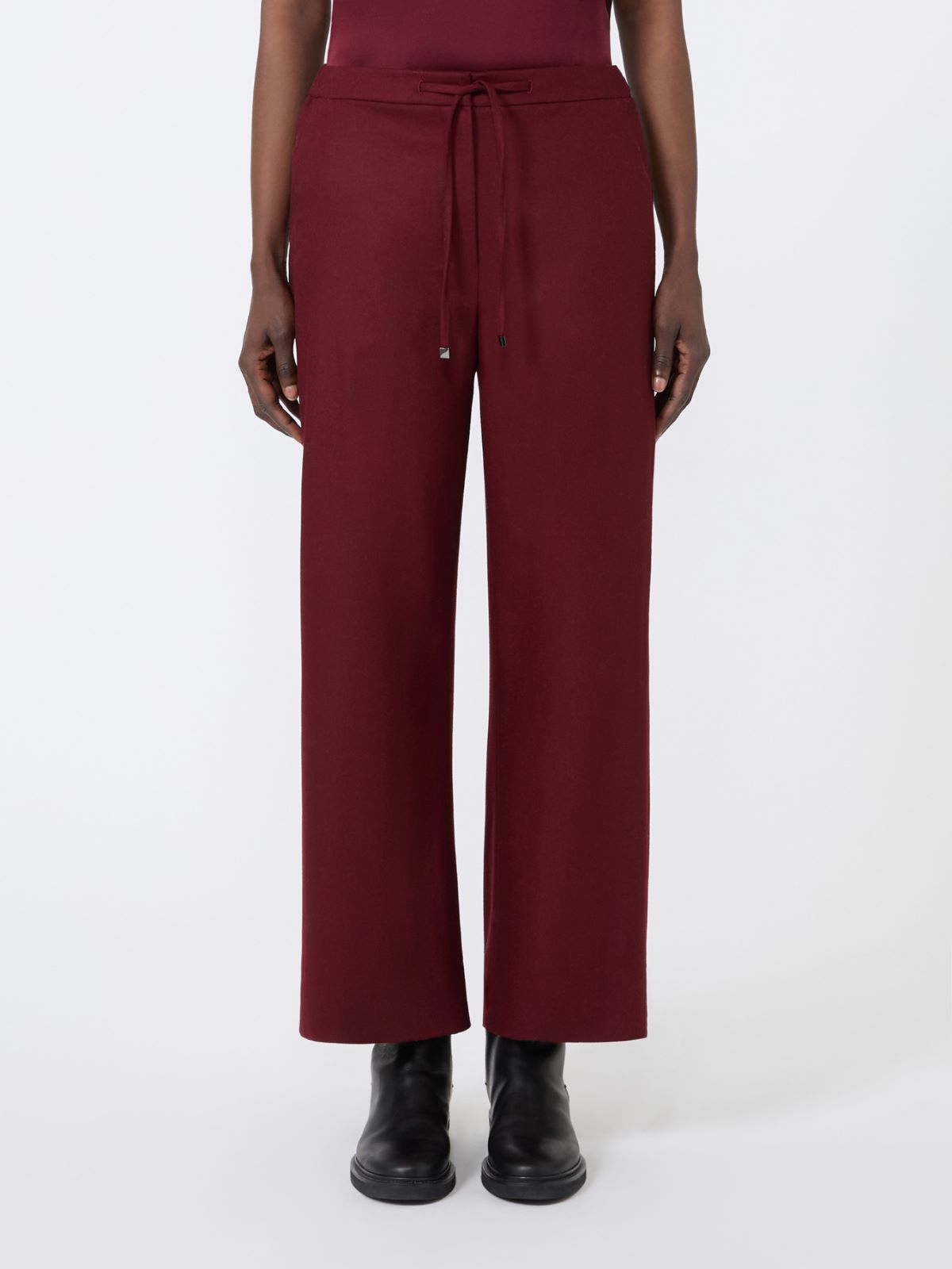 Stretch wool joggers - BORDEAUX - Max Mara - 2