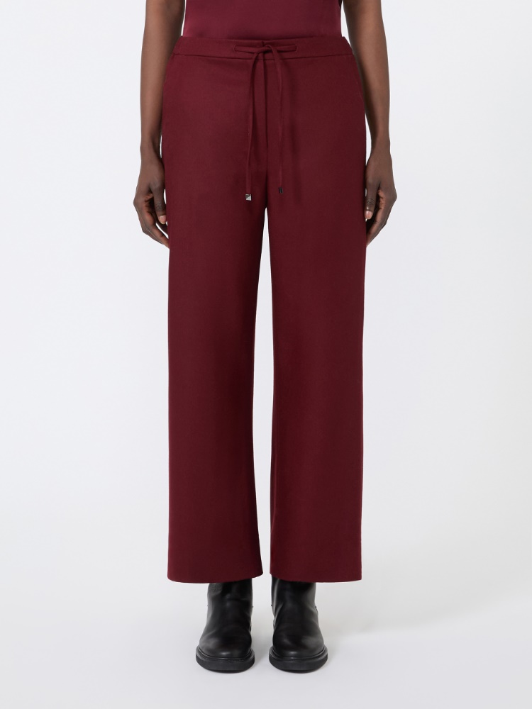Stretch wool joggers - BORDEAUX - Max Mara - 2