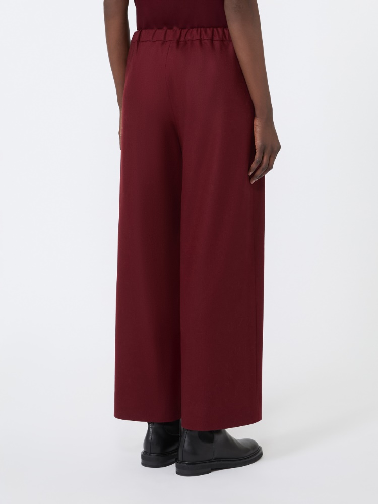 Stretch wool joggers - BORDEAUX - Max Mara - 3