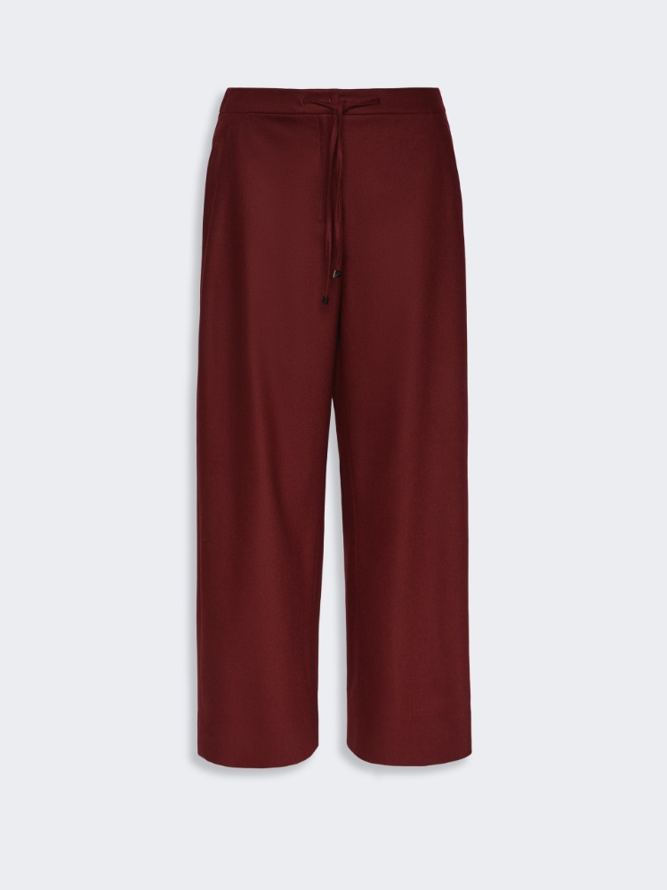 Stretch wool joggers - BORDEAUX - Max Mara - 4