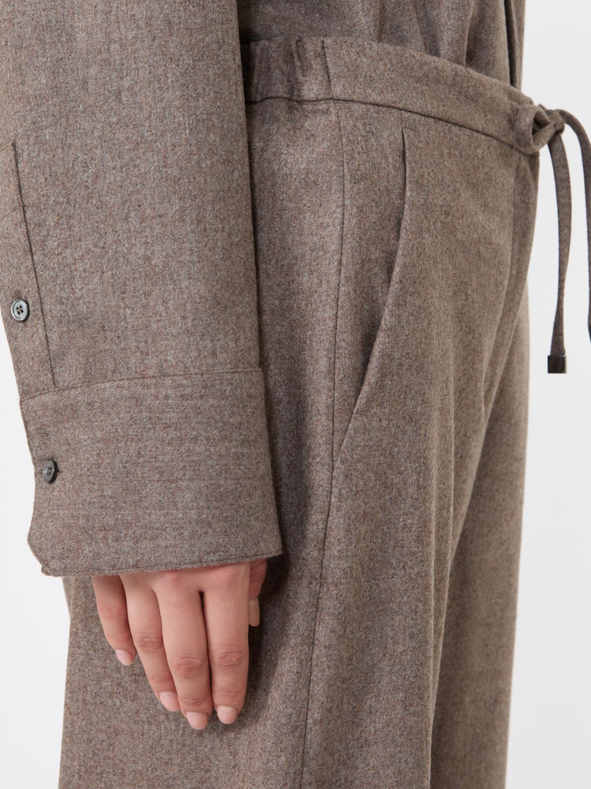 Stretch wool joggers - TURTLEDOVE - Max Mara - 4