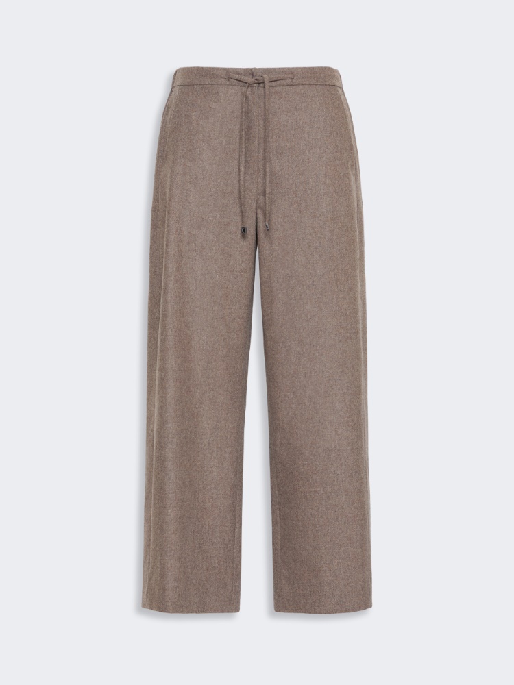 Stretch wool joggers - TURTLEDOVE