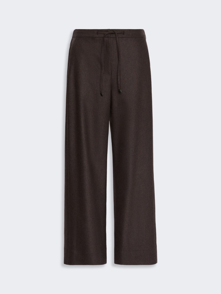 Stretch wool joggers - BROWN - Max Mara - 4