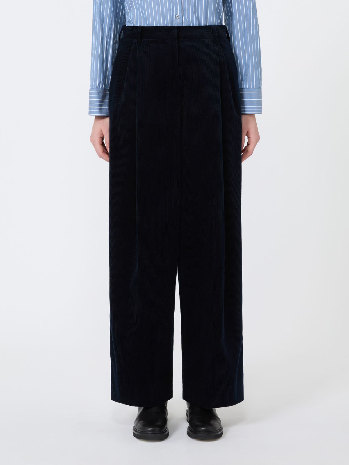 Corduroy trousers - MIDNIGHTBLUE - Max Mara - 2