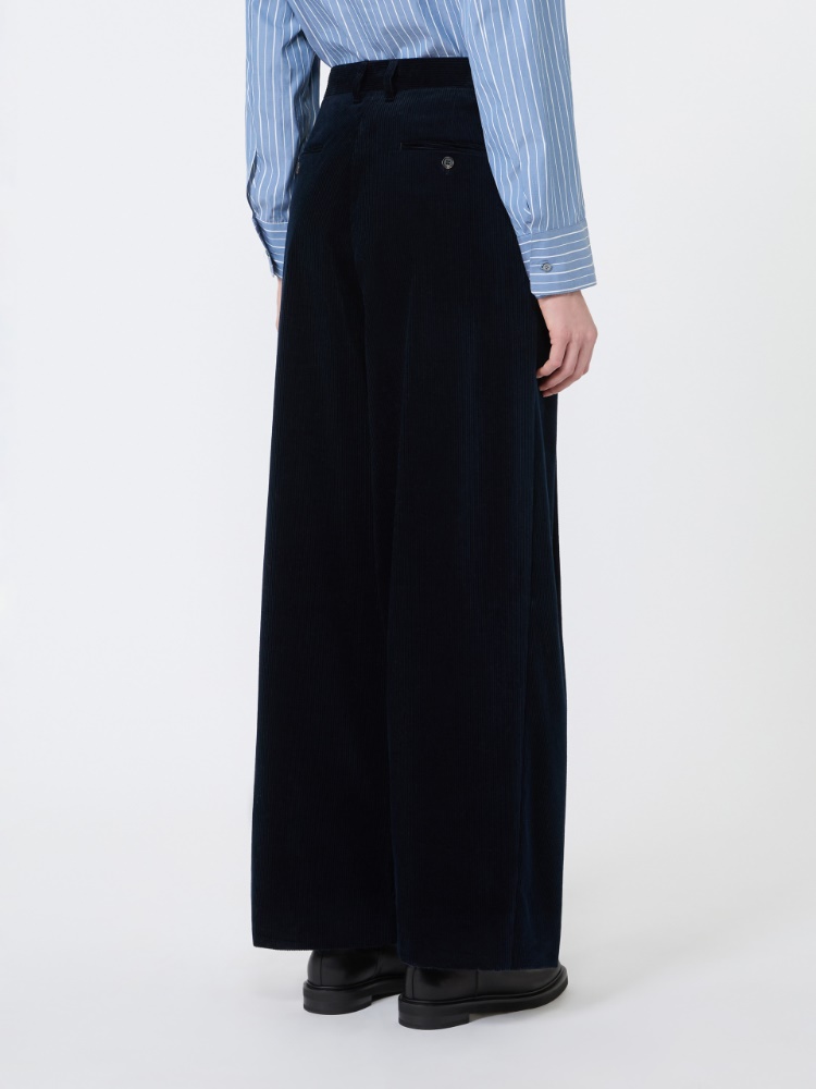 Corduroy trousers - MIDNIGHTBLUE - Max Mara - 3