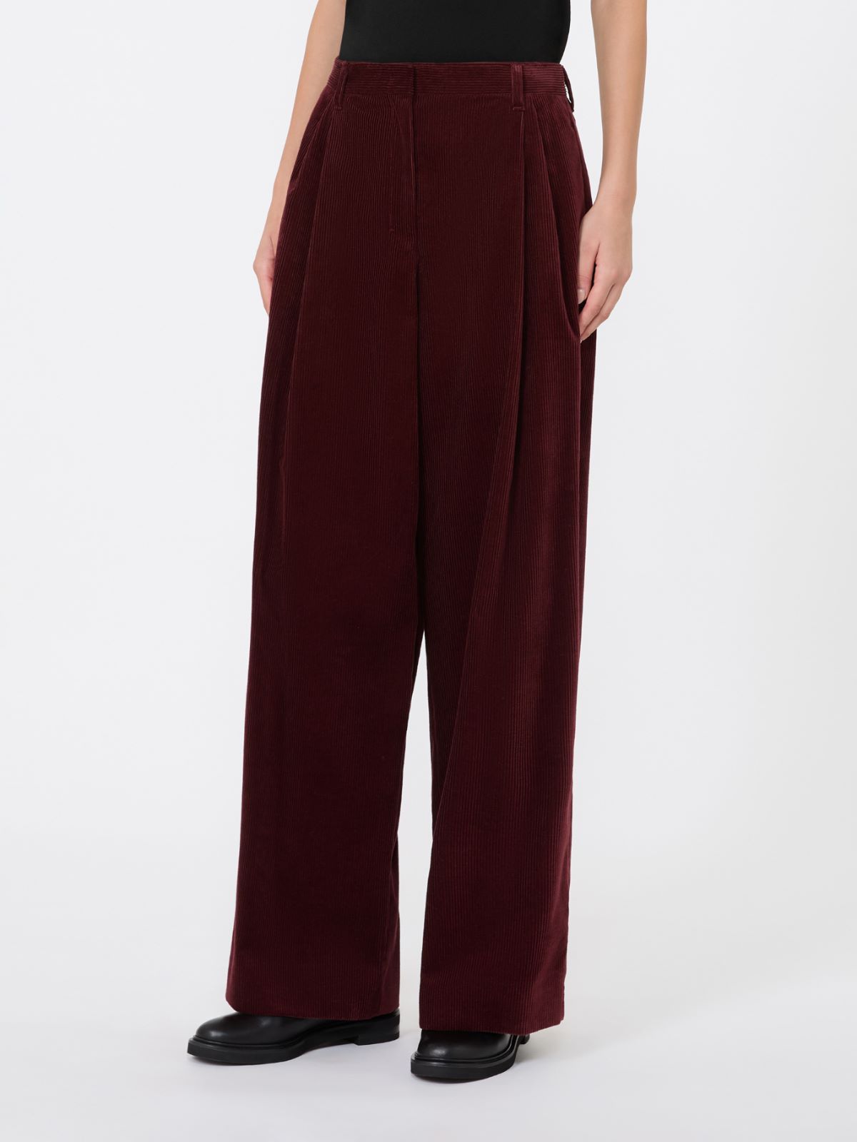 Corduroy trousers - BORDEAUX - Max Mara - 2