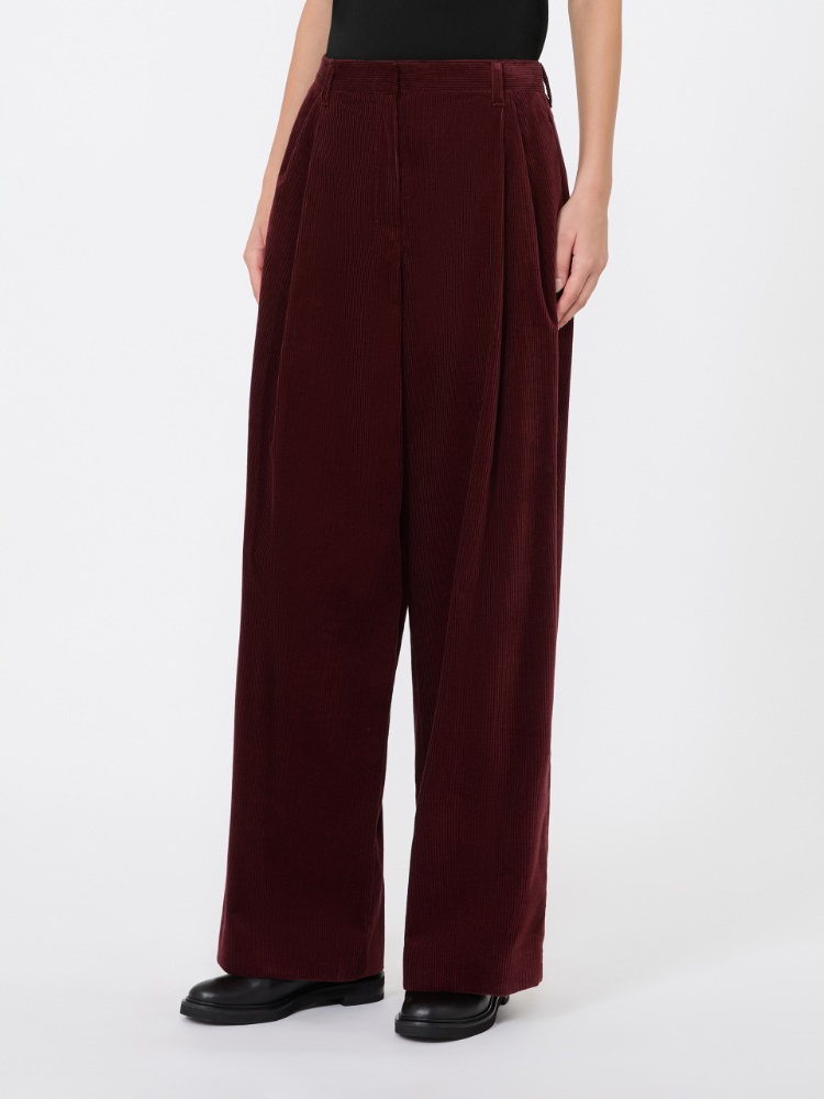 Corduroy trousers - BORDEAUX - Max Mara - 2