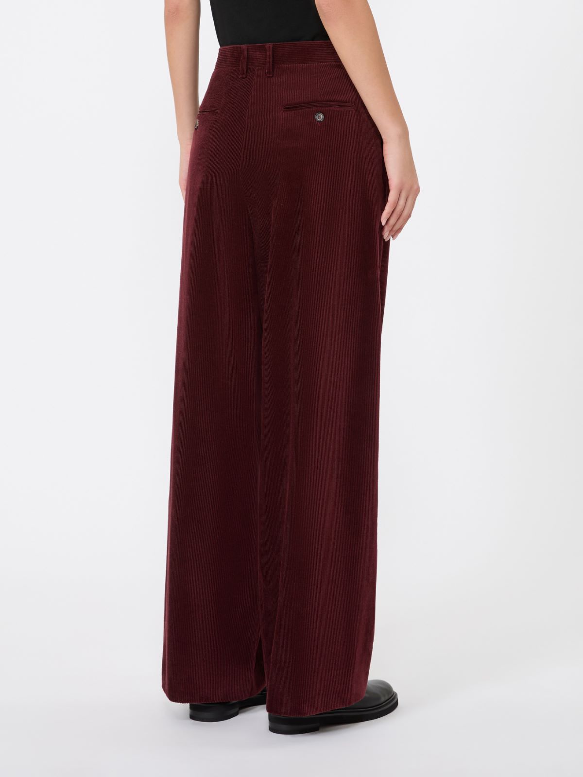 Corduroy trousers - BORDEAUX - Max Mara - 3