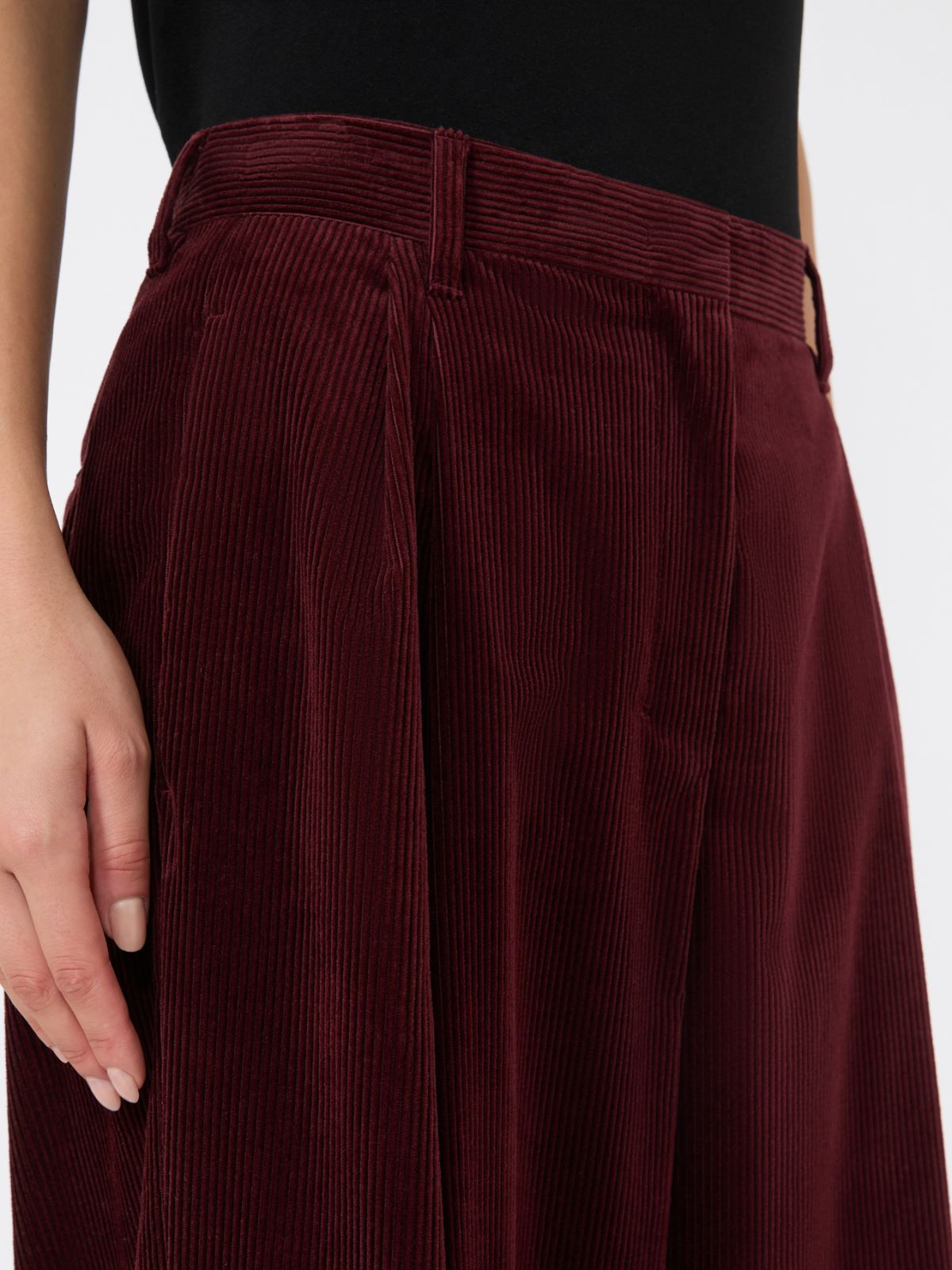 Corduroy trousers - BORDEAUX - Max Mara - 4