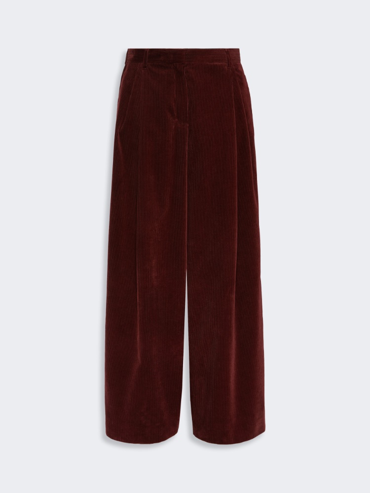 Corduroy trousers - BORDEAUX