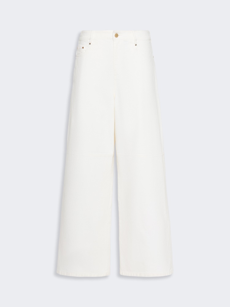 Hose aus Baumwollbull - WEISS