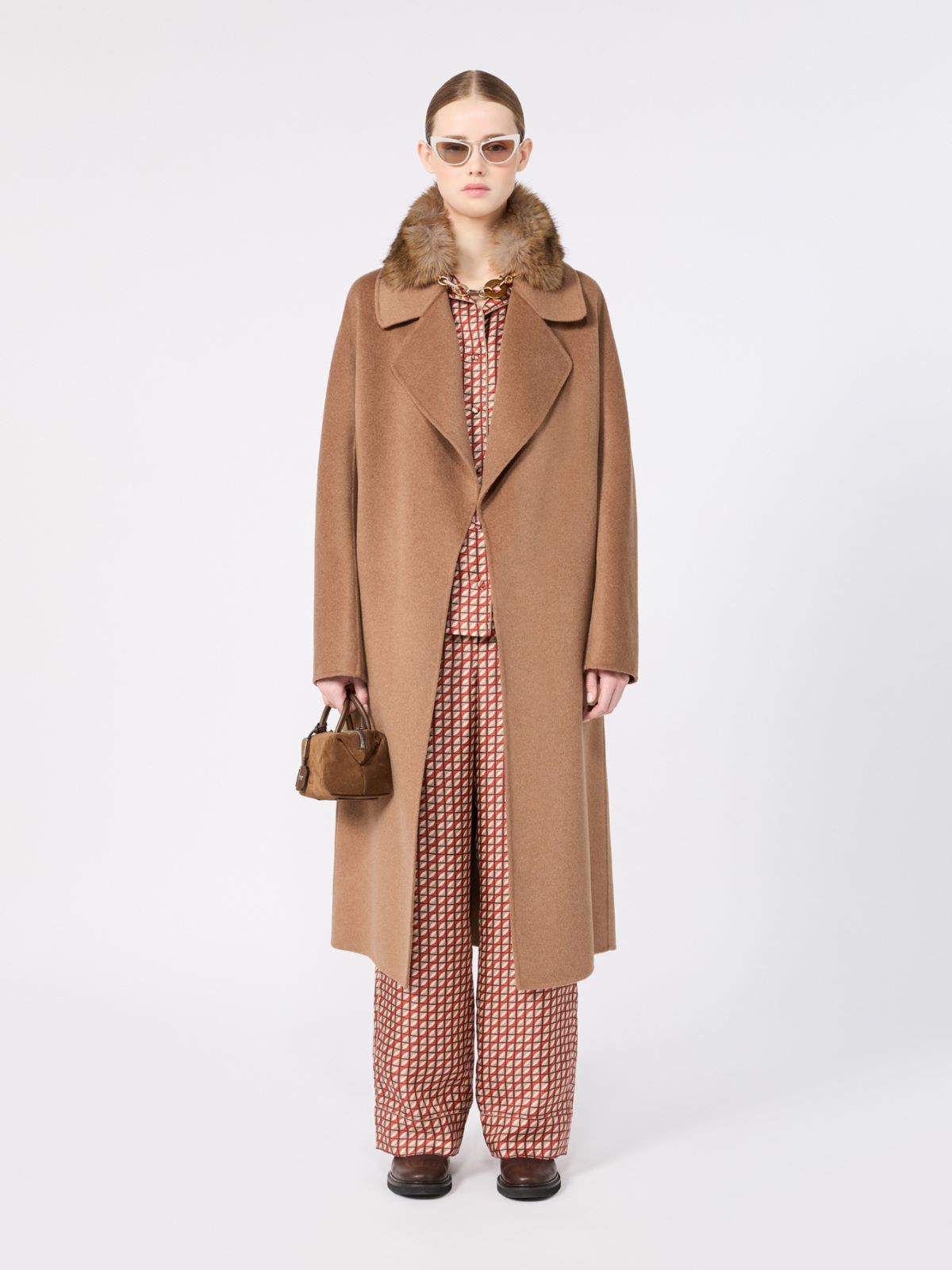 Printed silk trousers - ORANGE - Max Mara
