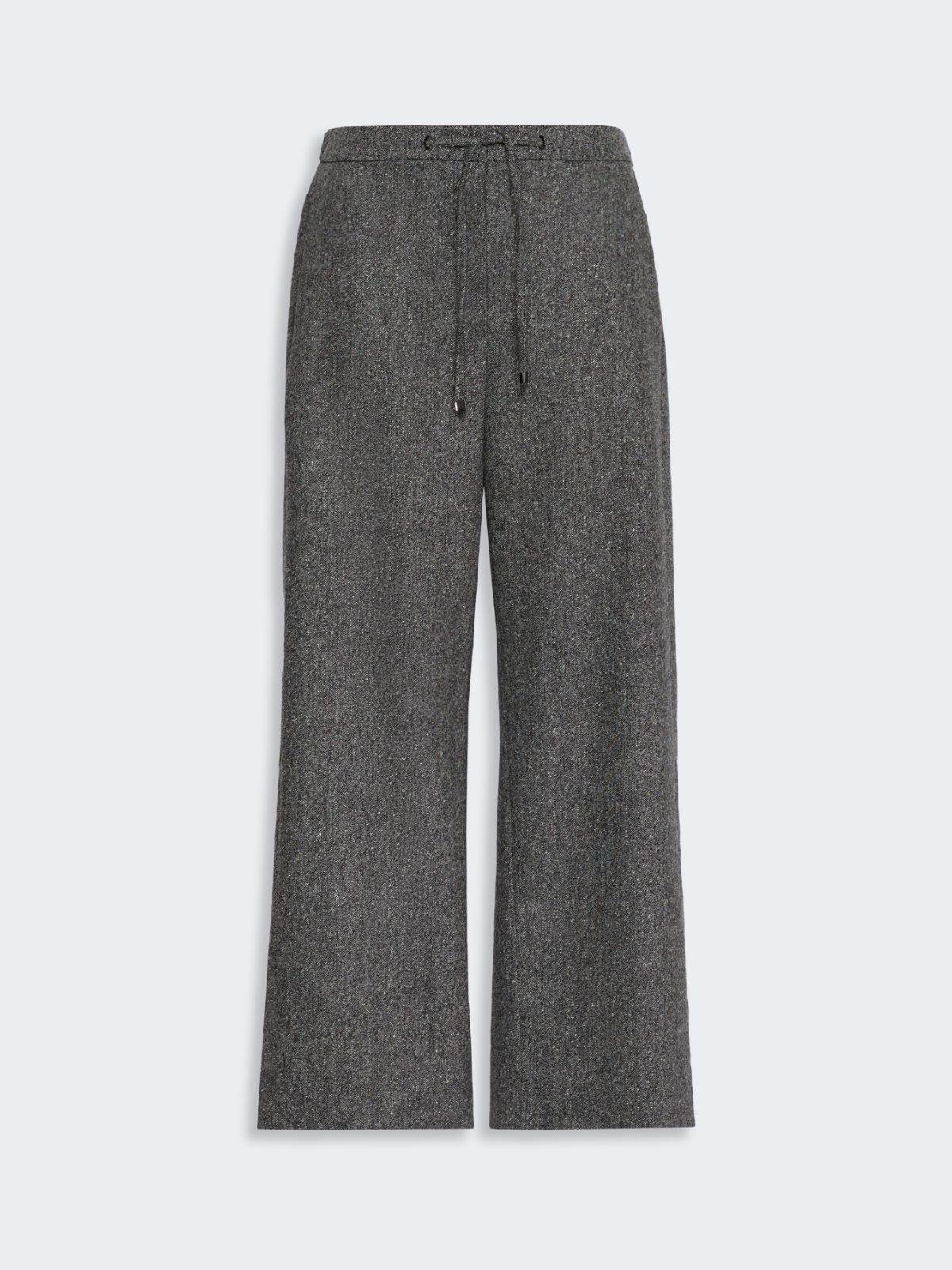 Wool flannel joggers - BLACK - Max Mara - 5
