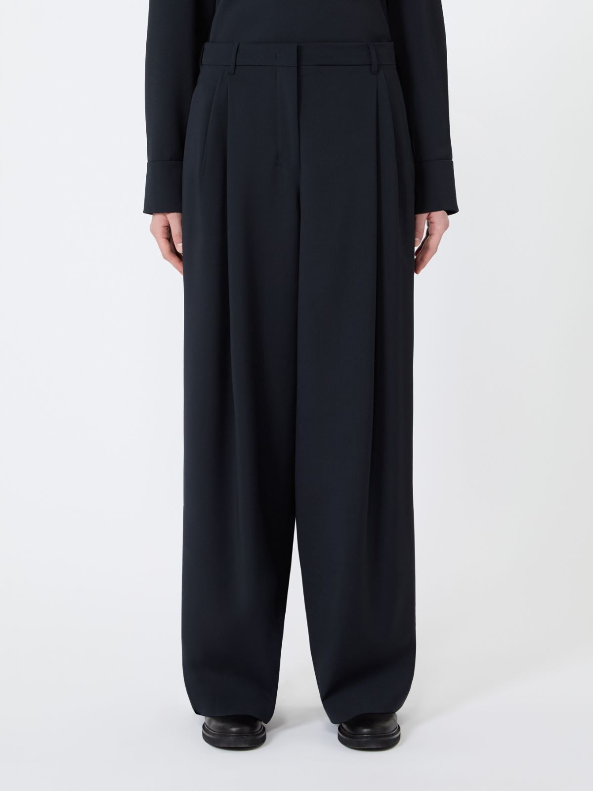Woollen cloth trousers - ULTRAMARINE - Max Mara - 2