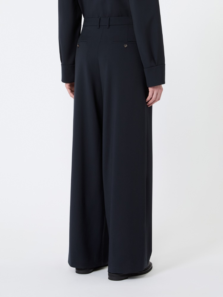 Woollen cloth trousers - ULTRAMARINE - Max Mara - 3