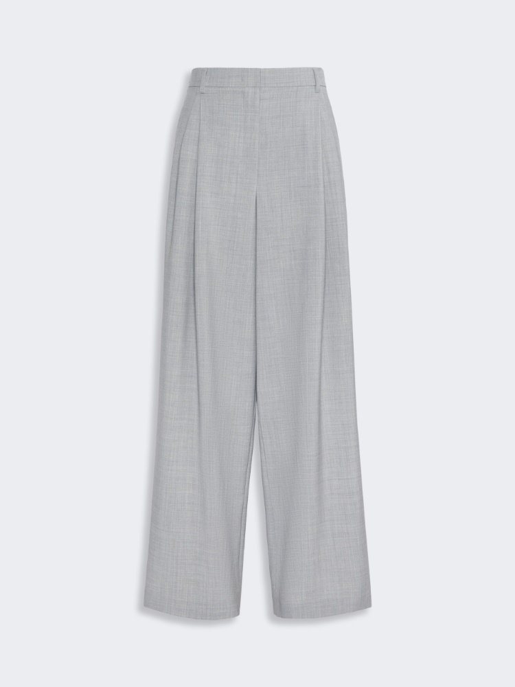 Woollen cloth trousers - LIGHT GREY