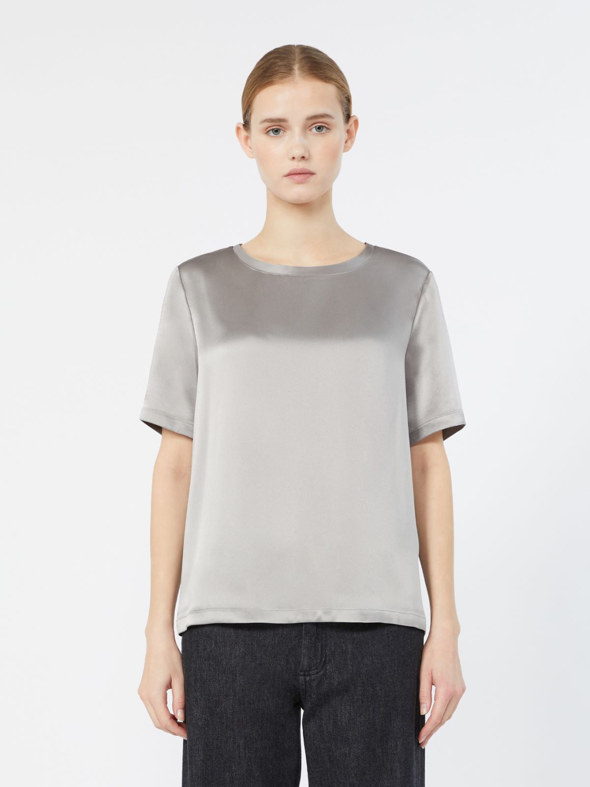 레아 아세테이트 셔츠 - LIGHT GREY - Max Mara - 2