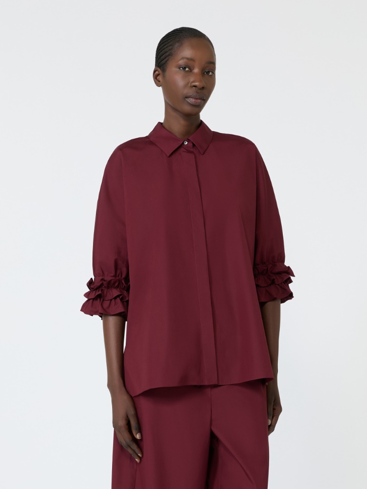 Cotton poplin shirt - RUBY - 2
