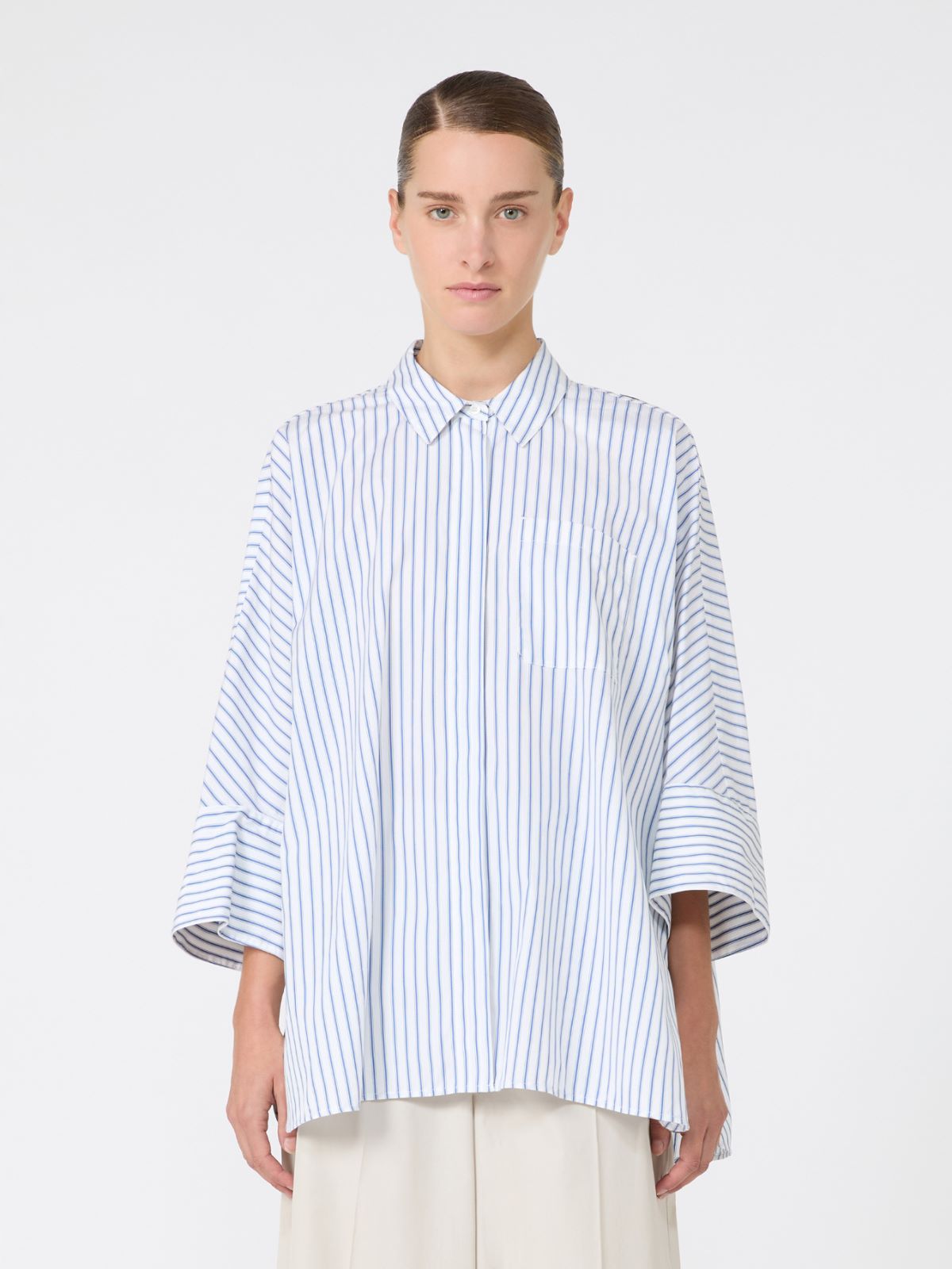 아베누에 코튼 셔츠 - LIGHT BLUE - Max Mara - 2