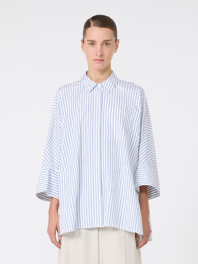 아베누에 코튼 셔츠 - LIGHT BLUE - Max Mara - 2
