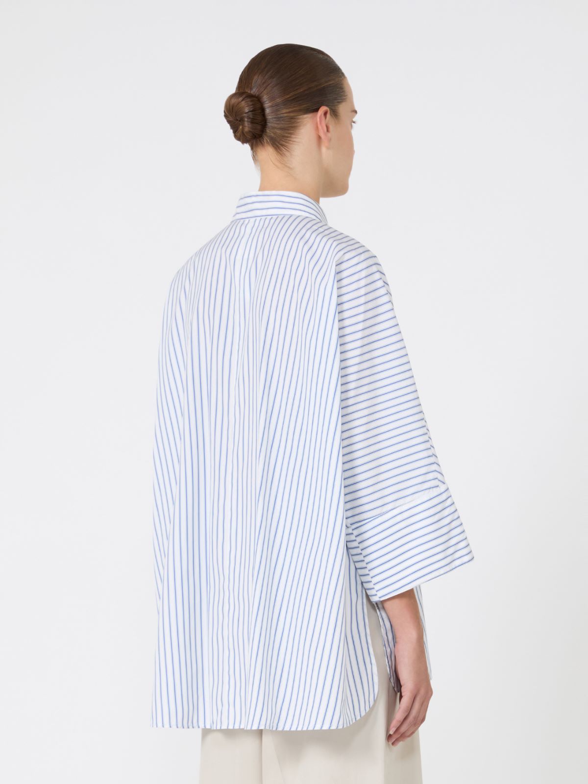 아베누에 코튼 셔츠 - LIGHT BLUE - Max Mara - 3