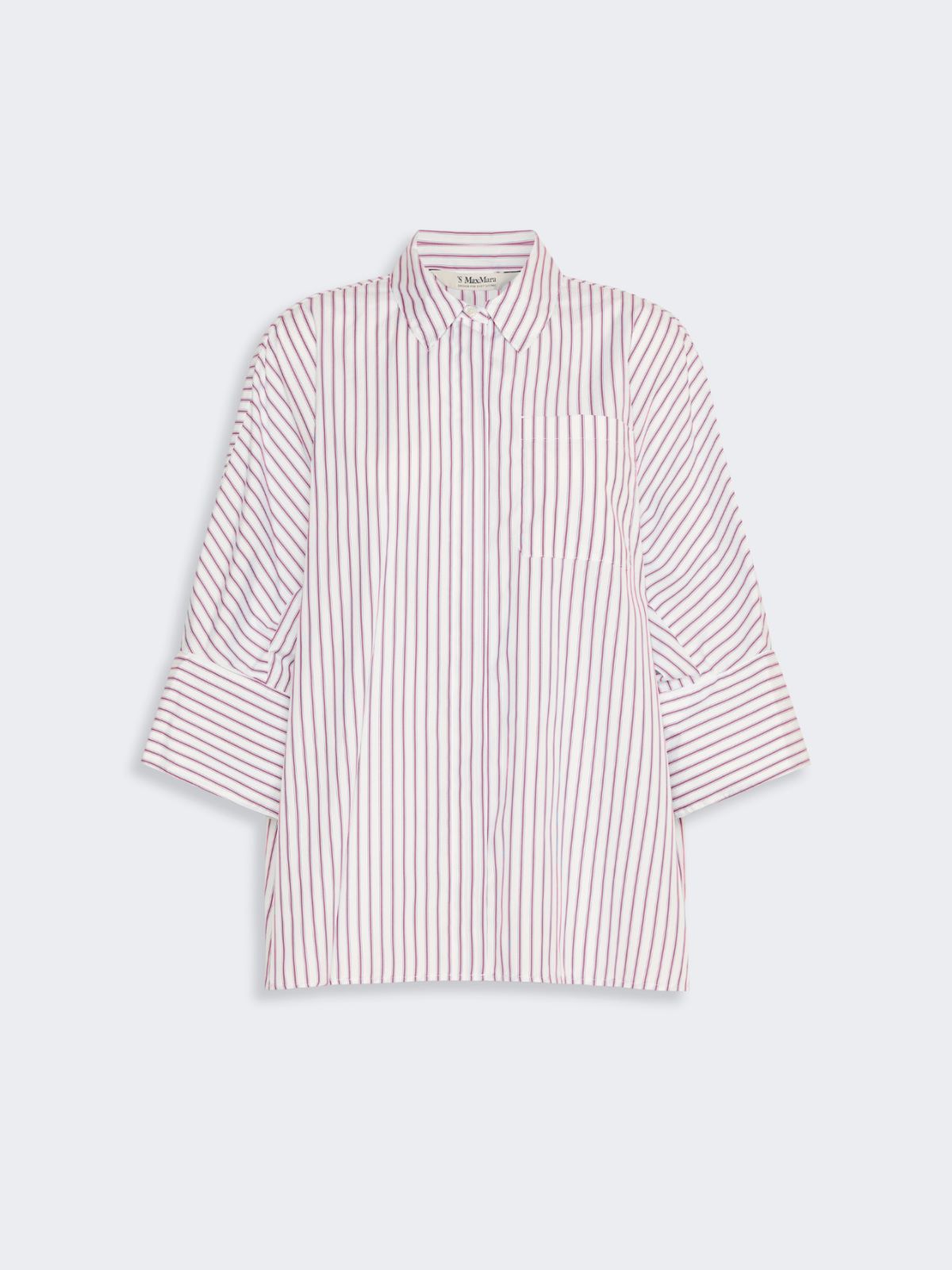 [アベニュー] ピュア コットン ポプリン シャツ - BORDEAUX - マックスマーラ公式サイト - 4