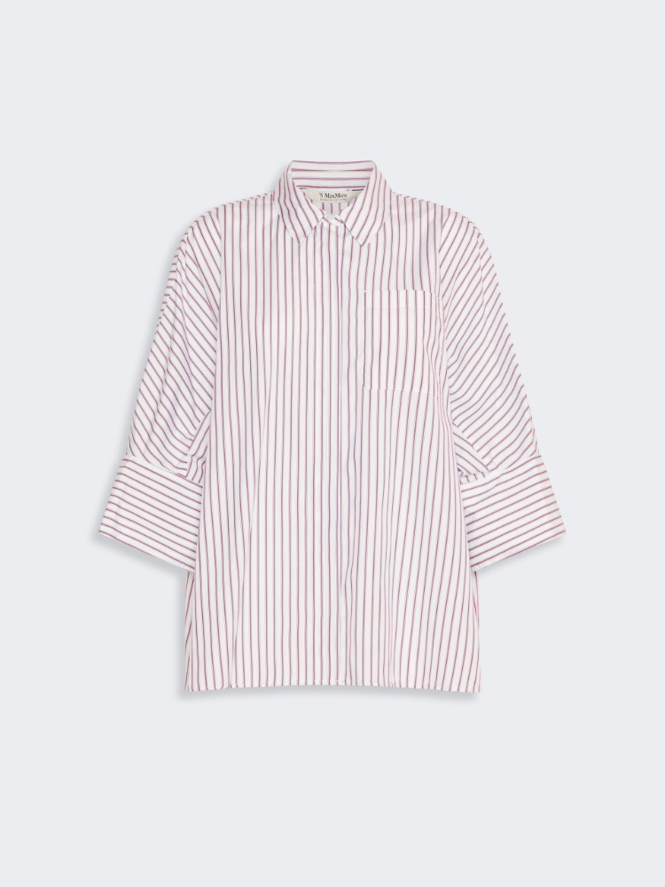 [アベニュー] ピュア コットン ポプリン シャツ - BORDEAUX - マックスマーラ公式サイト - 4