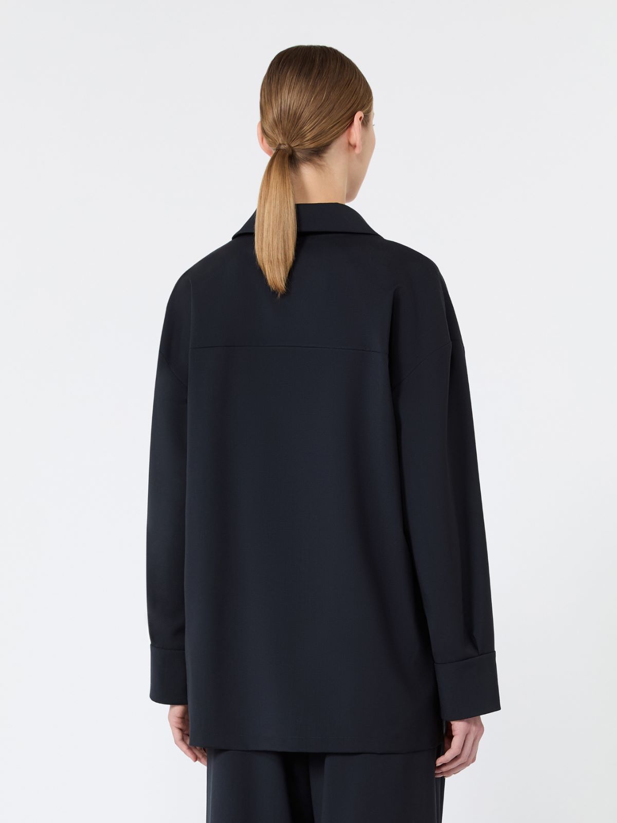 Pure woollen cloth blouse - ULTRAMARINE - Max Mara - 3