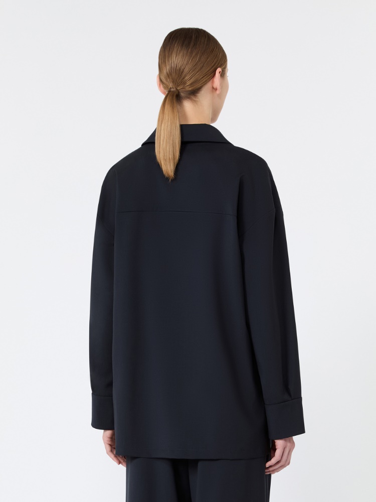 Pure woollen cloth blouse - ULTRAMARINE - Max Mara - 3