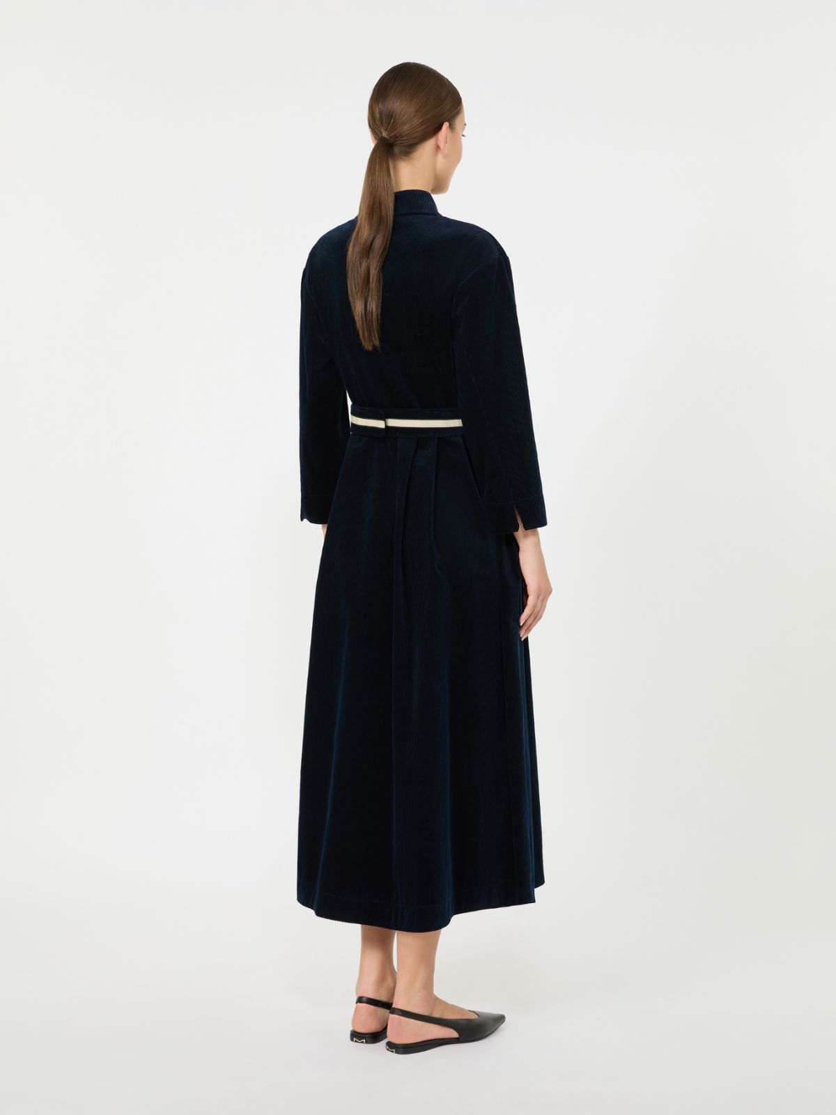 Corduroy shirt dress - MIDNIGHTBLUE - Max Mara - 3