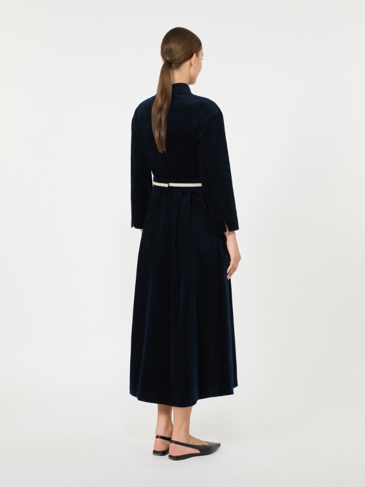 Corduroy shirt dress - MIDNIGHTBLUE - Max Mara - 3
