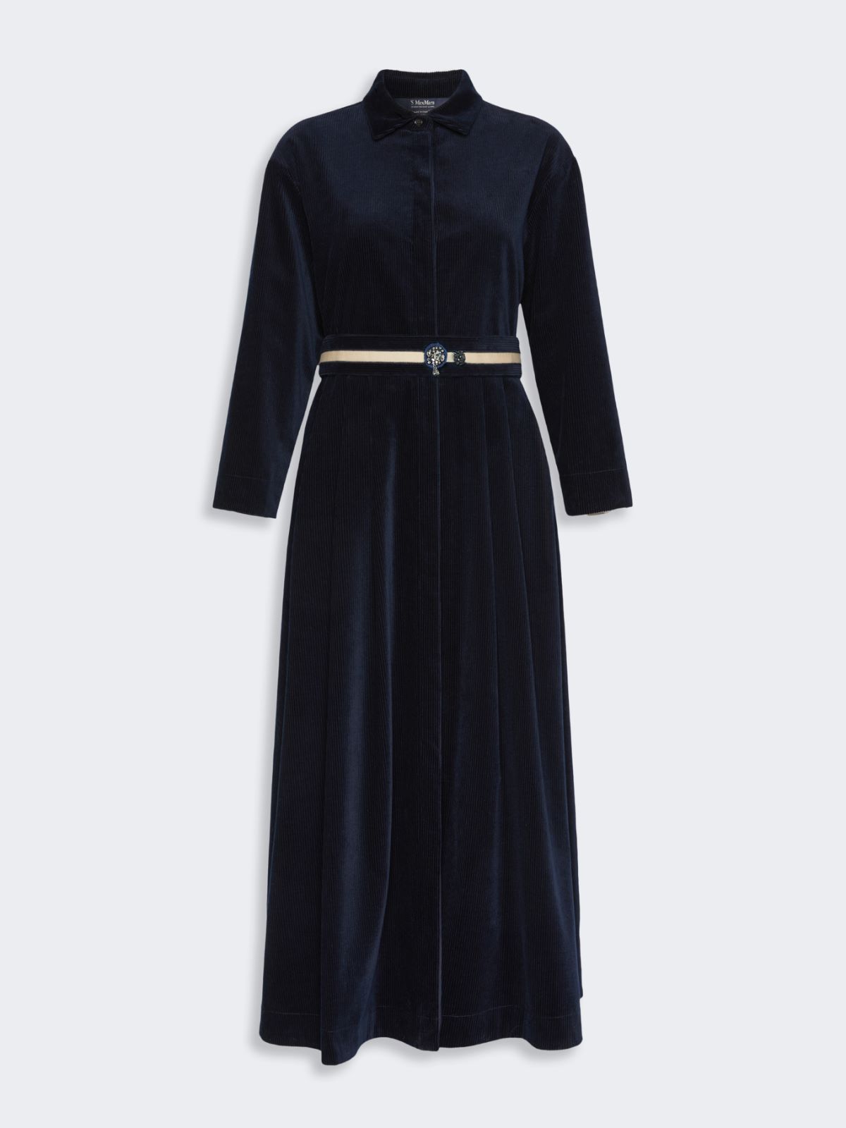 Corduroy shirt dress - MIDNIGHTBLUE - Max Mara - 5