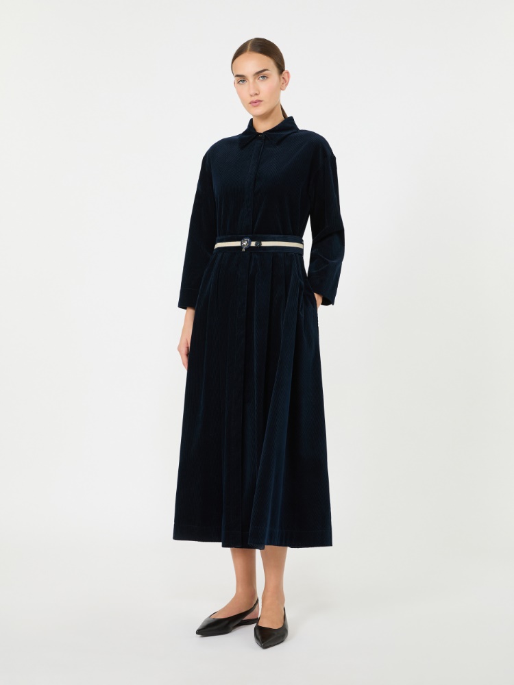 Corduroy shirt dress - MIDNIGHTBLUE